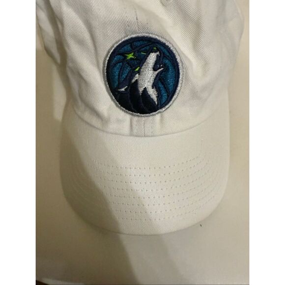 Fan Favorite Men's Minnesota Timberwolves NBA Basketball Baseball Cap White OSFA - Picture 5 of 5
